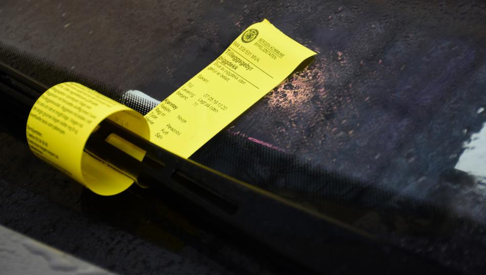 yellow parking ticket