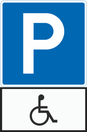 parkeringsskilt for forflytningshemmede 